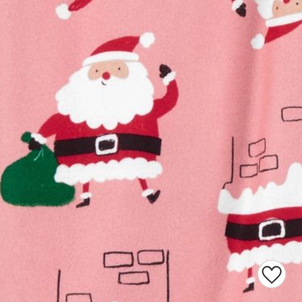 Carter's Just One You® Toddler Girls' Santa Coat Pajama Set - Pink - Picture 7 of 11